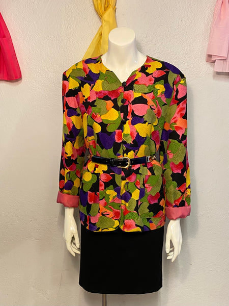 Galinda Wang Silk Blazer, M / L