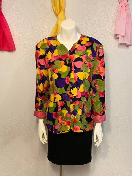 Galinda Wang Silk Blazer, M / L