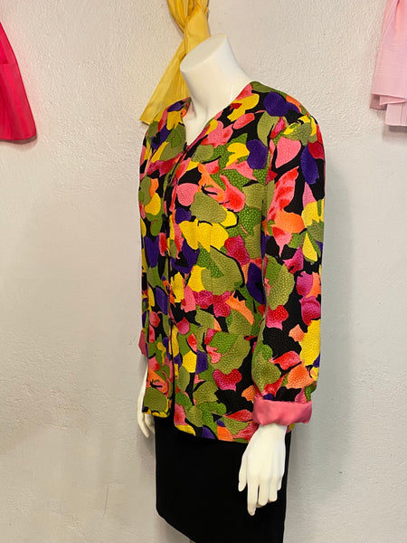 Galinda Wang Silk Blazer, M / L