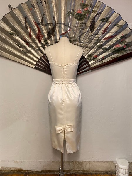 Fitted Spahetti Strap Wedding Dress, XS / S