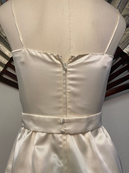 Fitted Spahetti Strap Wedding Dress, XS / S