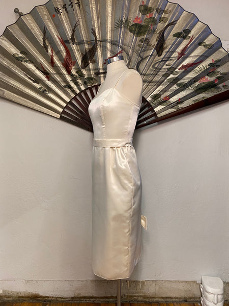 Fitted Spahetti Strap Wedding Dress, XS / S