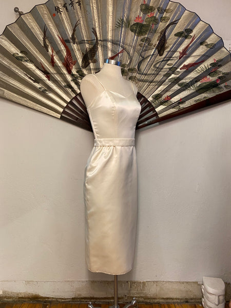 Fitted Spahetti Strap Wedding Dress, XS / S