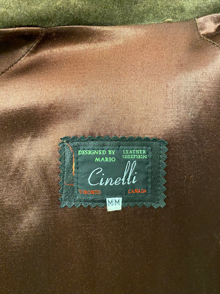 Suede Trench Coat, M