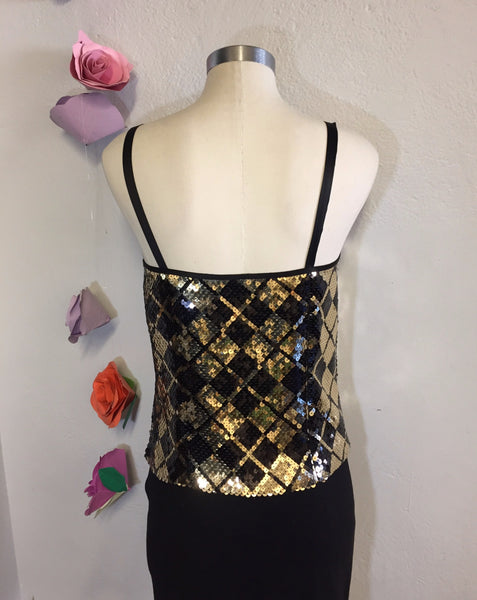 Diamond Sequin Tank Top
