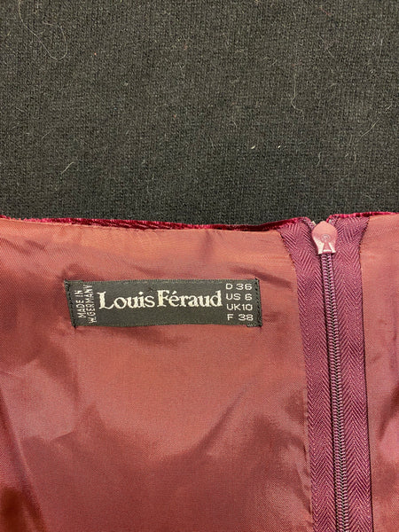 Louis Féraud Velvet Dress, S