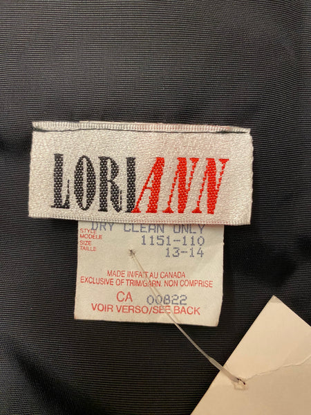 Strapless Brocade & Velvet Dress, L