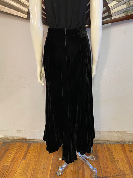 Norma Kamali Velvet Skirt, S