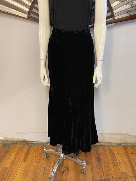 Norma Kamali Velvet Skirt, S