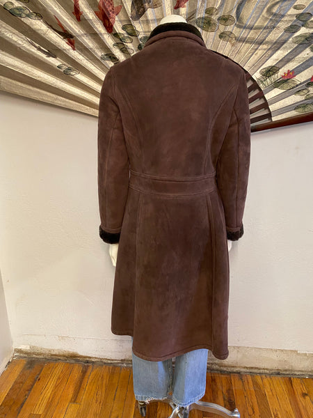 Fitted Shearling Coat, S / M