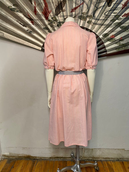 Short Sleeve Shirt Dress, M