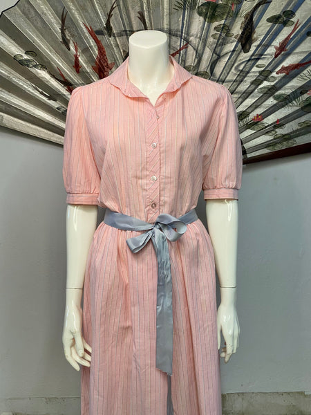 Short Sleeve Shirt Dress, M