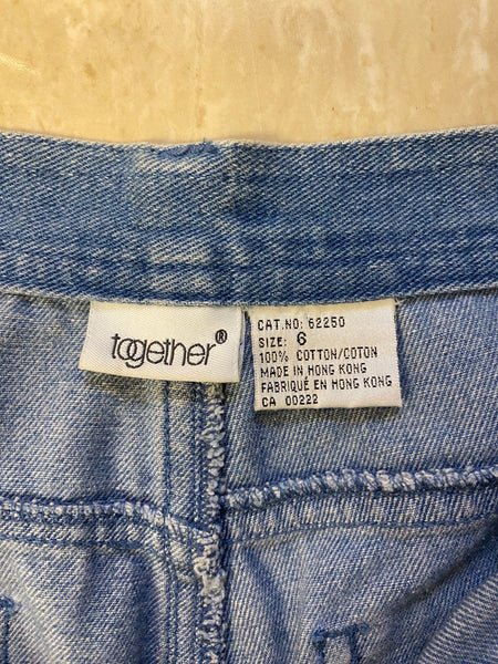 Embroidered Mom Jeans, S