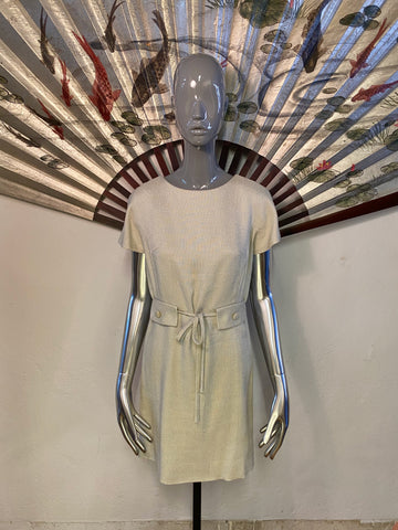 1960s Linen-like Dress, S