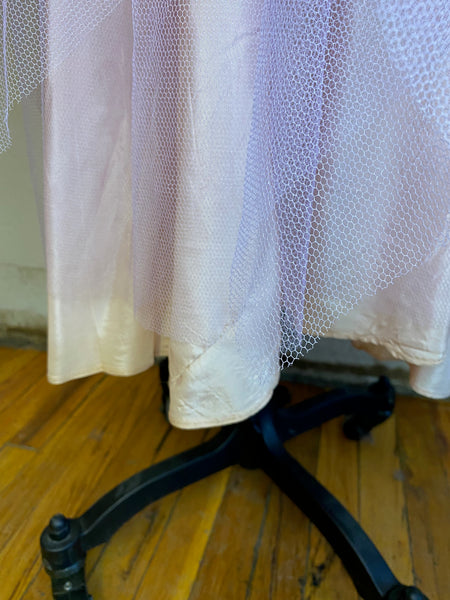 1950s Lilac Tulle Dress, XS / S