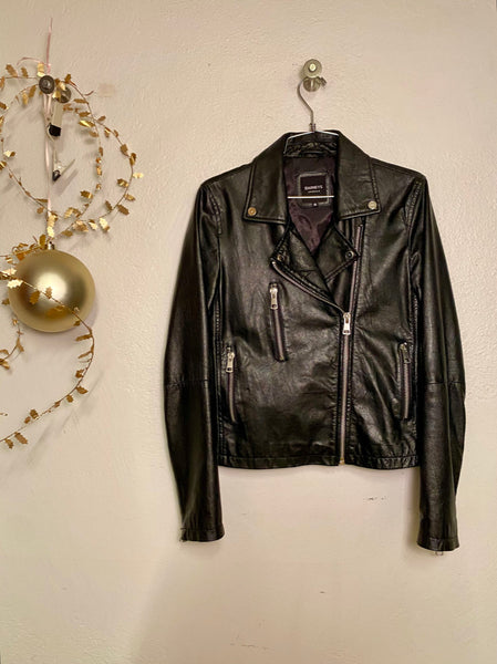 Barneys Originals Leather Moto Jacket, S / M