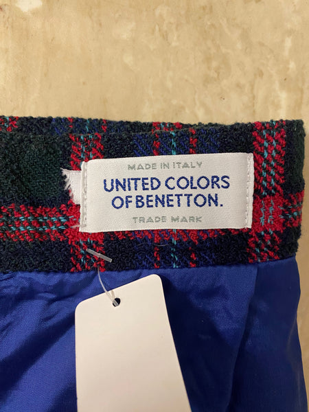 United Colors of Benetton Plaid Mini Skirt, XS