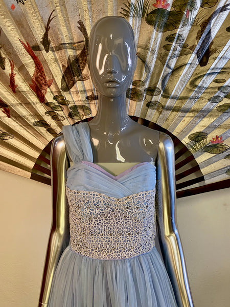 1950s Tulle Prom Dress, XS / S
