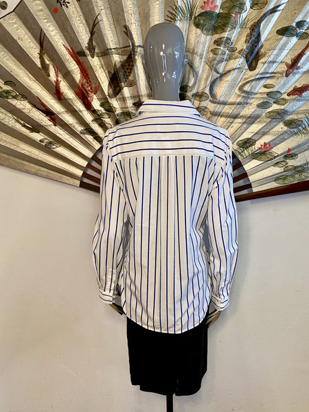 Derek Lam Denim Stripe Shirt, M