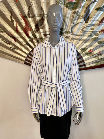 Derek Lam Denim Stripe Shirt, M