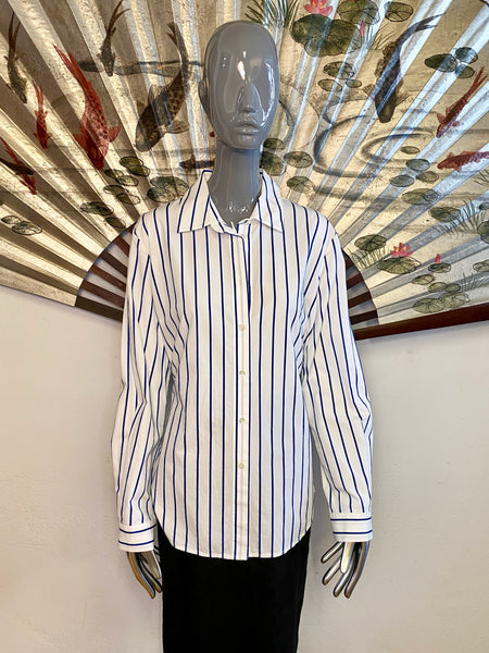 Derek Lam Denim Stripe Shirt, M