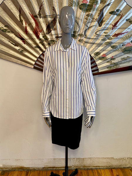 Derek Lam Denim Stripe Shirt, M