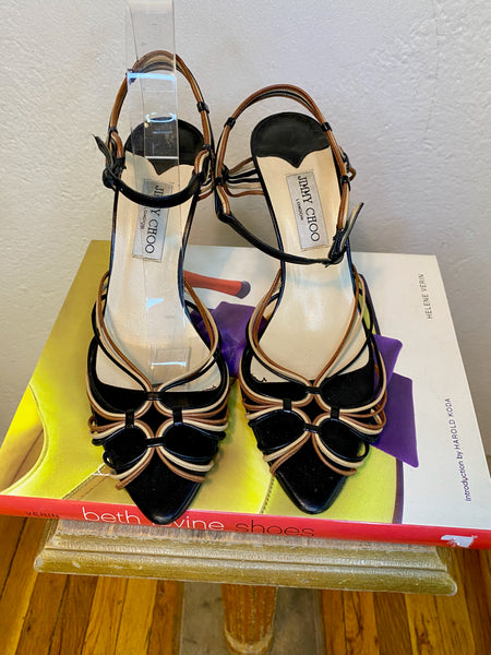 Jimmy Choo Brown Heeled Sandals, 40.5