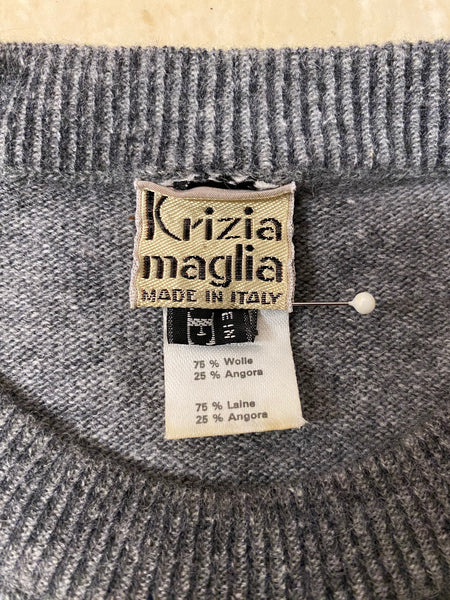 Vintage Krizia Fox Sweater Dress, M
