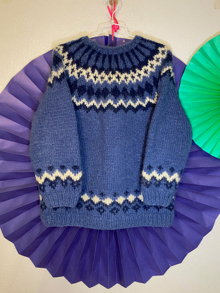 Hand Knit Icelandic Sweater, S / M