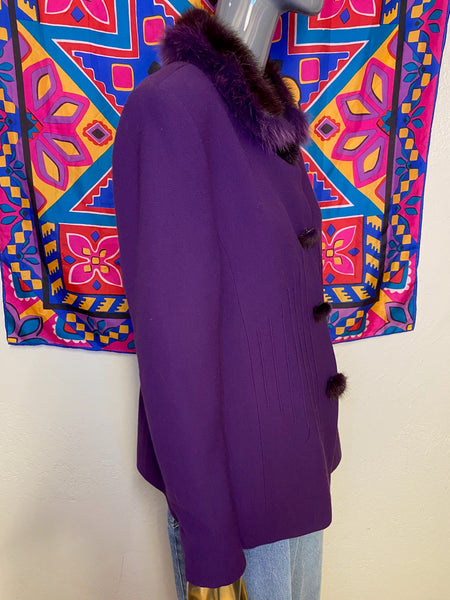 Made In France Jacket with Faux Fur, L