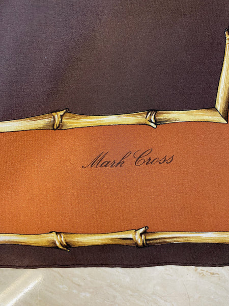 Mark Cross Leopard Print Scarf