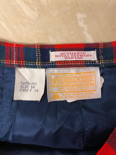 Pendleton Royal Stewart Tartan Skirt, L / XL