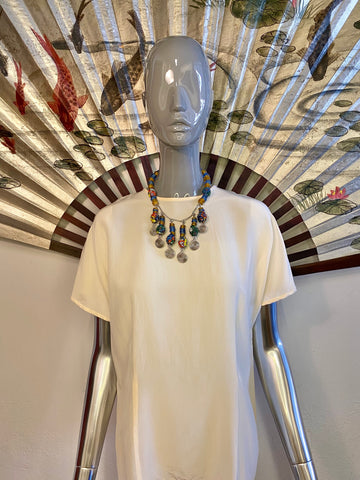 Glass Bead Collar Necklace