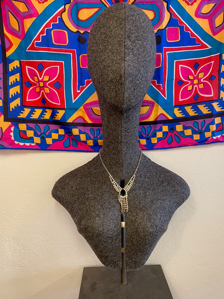 Rhinestone Teardrop Necklace