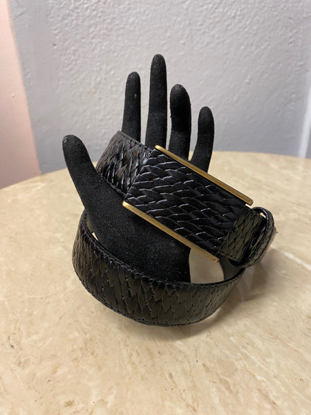 Kudos Textured Leather Belt, XS / S