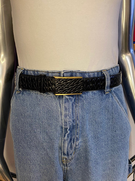 Kudos Textured Leather Belt, XS / S