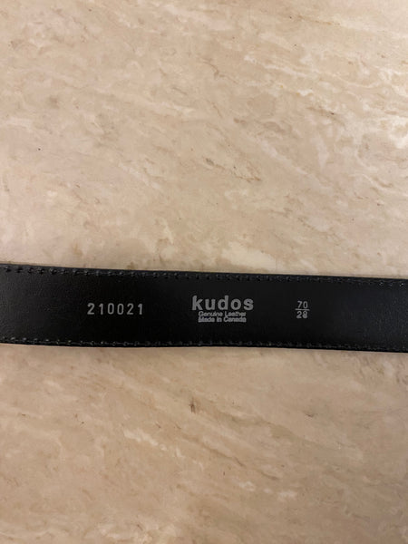 Kudos Textured Leather Belt, XS / S