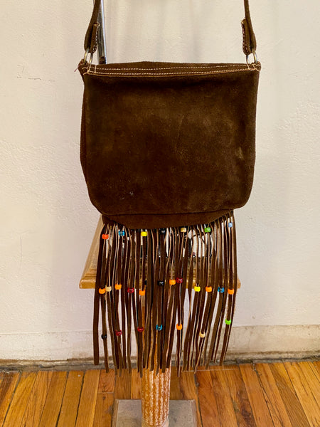 Suede Fringe Bag