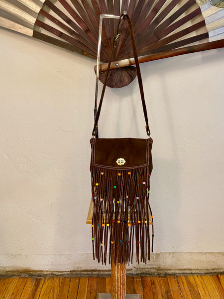 Suede Fringe Bag