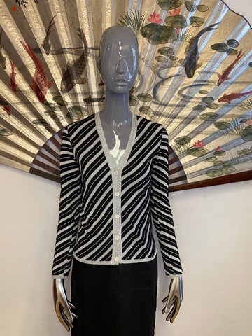 Black & Silver Cardigan, XS / S