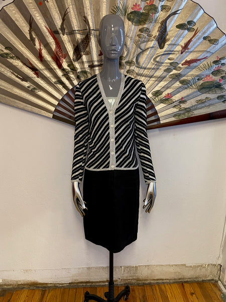 Black & Silver Cardigan, XS / S