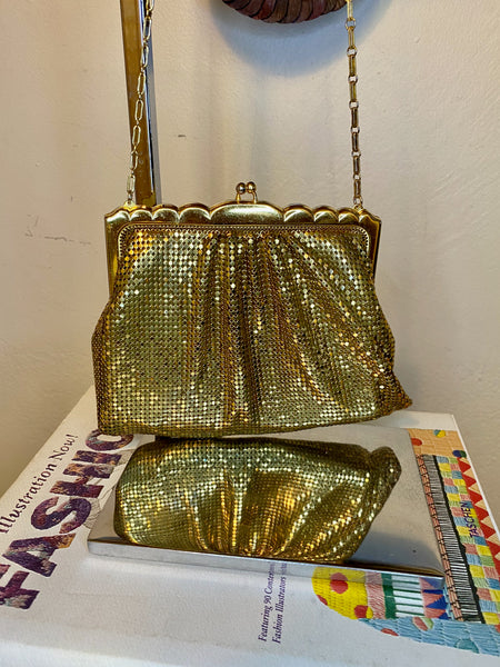 Whiting & Davis Gold Mesh Purse