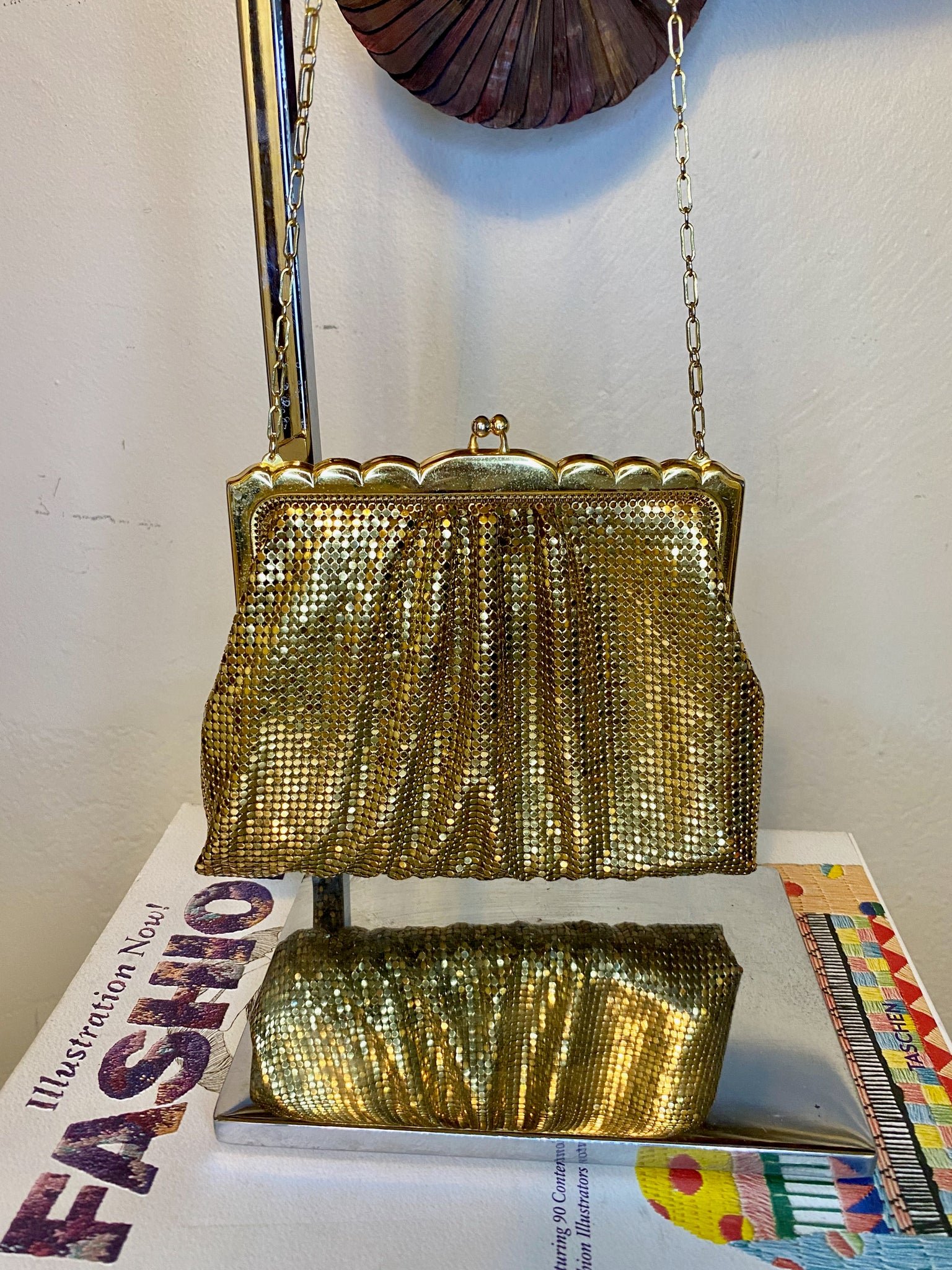 Whiting & Davis Gold Mesh Purse