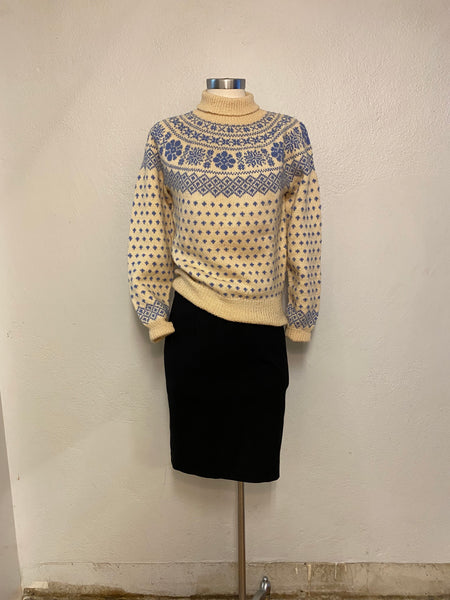 Fair Isle Wool Sweater, XS/ S