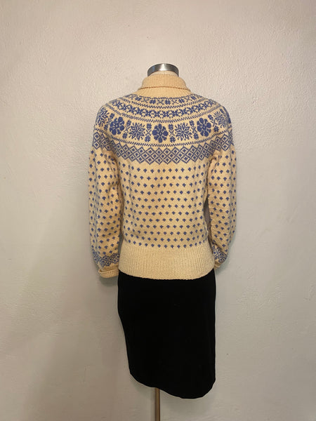 Fair Isle Wool Sweater, XS/ S
