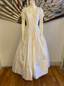 Silk Jacquard Wedding Dress, M
