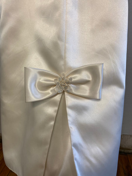 Fitted Spahetti Strap Wedding Dress, XS / S