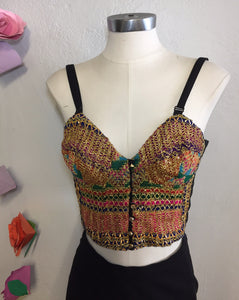 Button Front Bustier