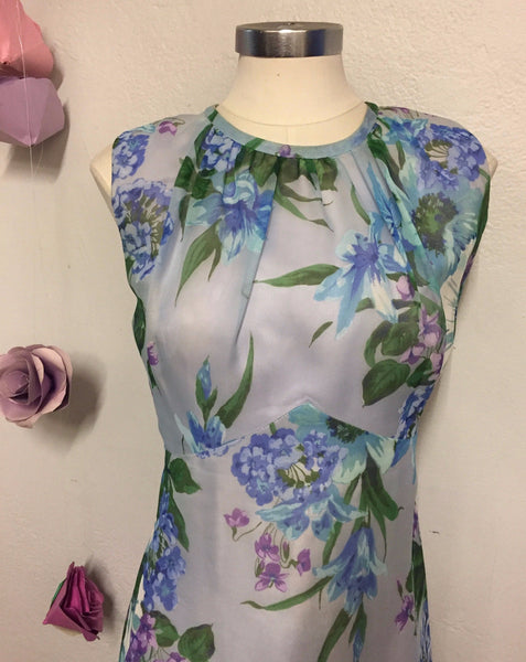 Sleeveless Floral Maxi Dress, XL