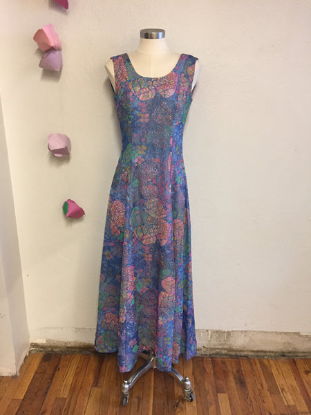 Sleeveless Floral Maxi Dress, S